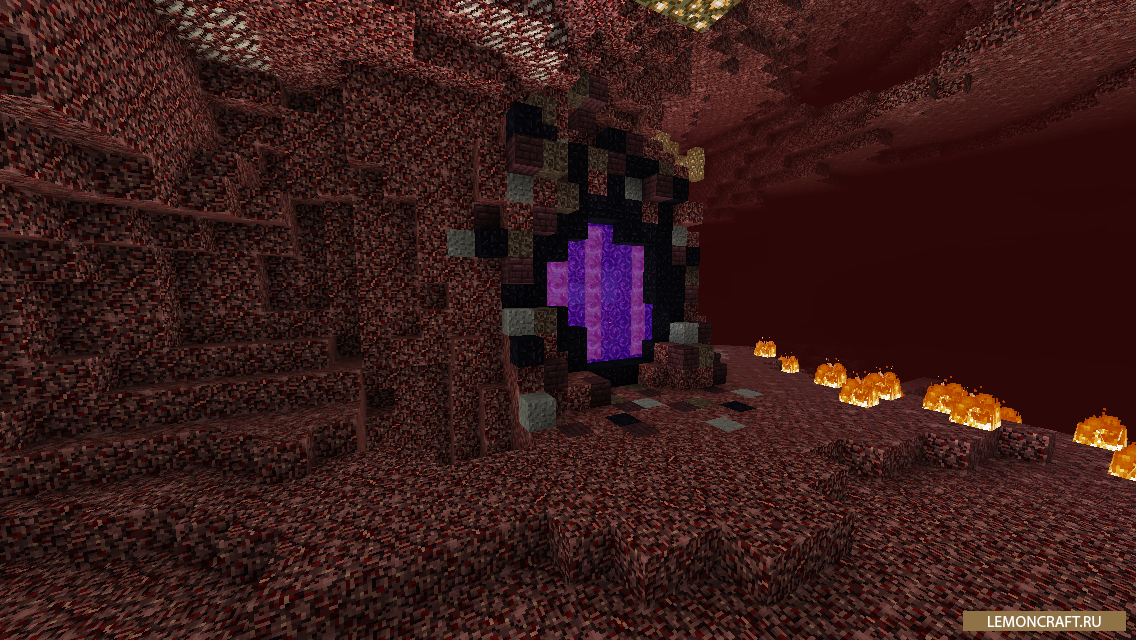 Мод на генерацию порталов Natural Nether Portals [1.12.2] [1.11.2] [1.10.2]